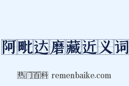 阿毗达磨藏近义词是什么意思的图片